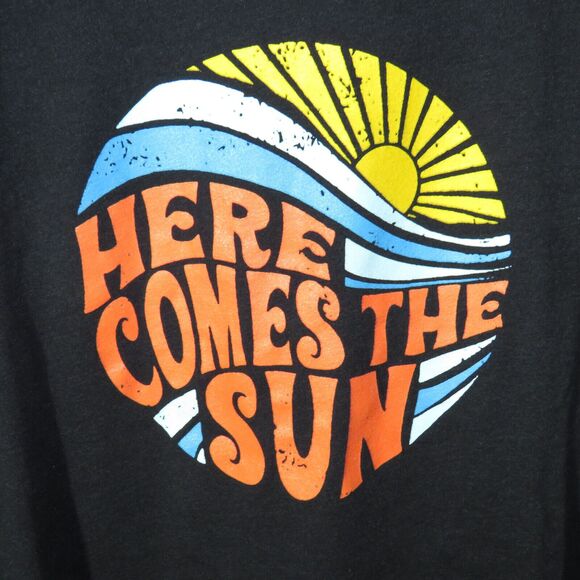 Here Comes The Sun Retro Look Tee Shirt Unisex Adult Size XL - Picture 2 of 4